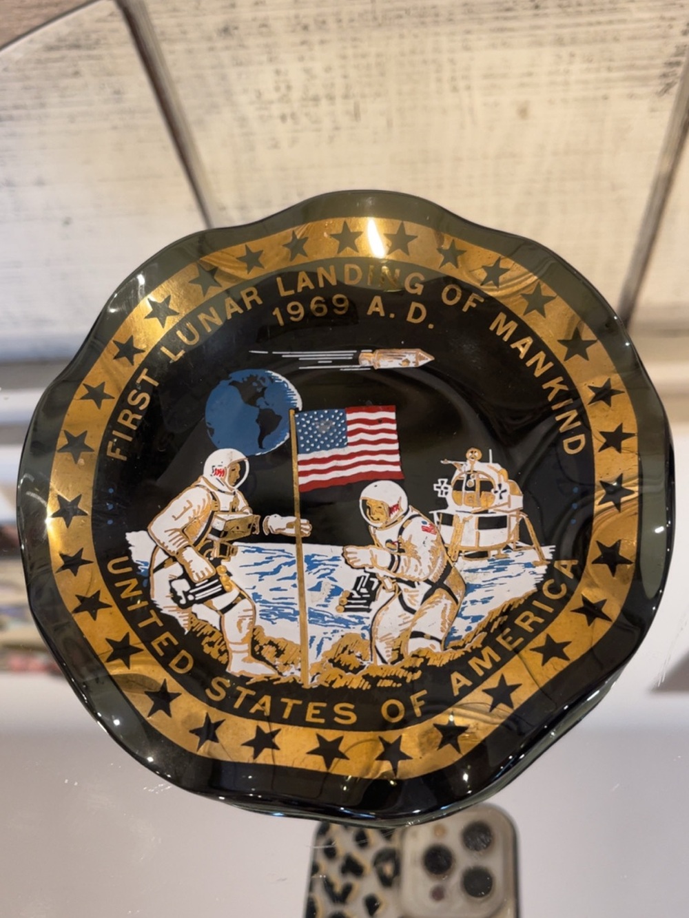 EC - First Lunar Landing of Mankind 1969 AD Memorial Plate